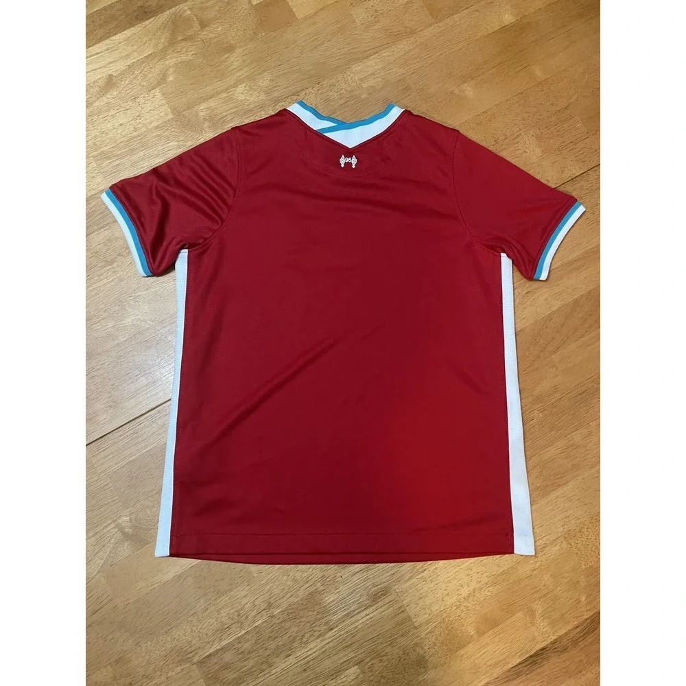 LFC Standard Chartered Liverpool Home Football Jersey Nike Soccer Youth L * Read
